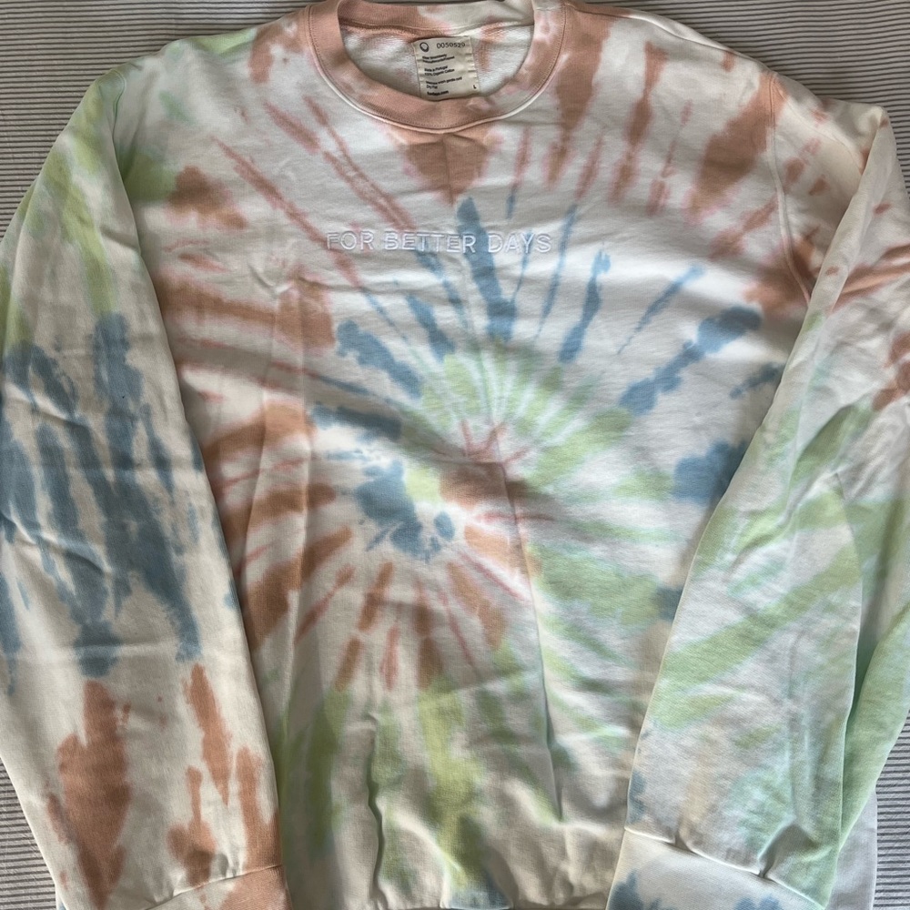 For Days Tie Dye Crewneck Terry Sweatshirt